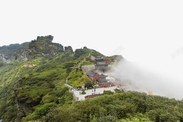 佛光里的梵净山png免抠素材_新图网 https://ixintu.com 佛光 佛教道场 寺庙 山脉 旅游 梵净山 神秘 禅雾 风景