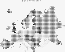灰色波点灰色波点欧洲地图高清图片