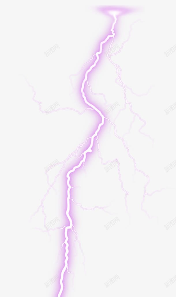 逼真闪电打雷png免抠素材_新图网 https://ixintu.com 天空 闪电 雷电