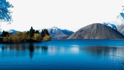 新西兰白鹭湖十素材