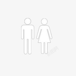 公共厕所公共卫生间男女标示高清图片