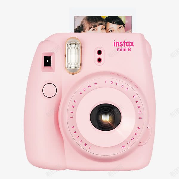 粉色女生相机png免抠素材_新图网 https://ixintu.com 单反 女生相机 数码产品 数码相机 粉色