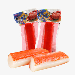 单独包装日式进口蟹肉棒高清图片