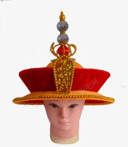 镶金边皇帝帽子的款式高清图片