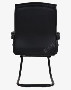 椅子靠背印花黑色办公椅高清图片