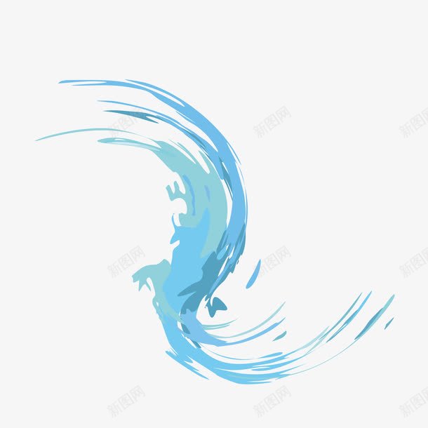 水彩绘画液态水波装饰png图片免费下载 素材7yspqukau 新图网