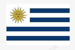 乌拉圭乌拉圭国旗矢量图高清图片