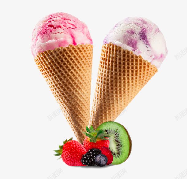 冰淇淋蛋筒png免抠素材_新图网 https://ixintu.com png图片素材 产品实物 免费png元素 冰淇淋 冷饮 猕猴桃 甜筒 草莓 高清免费png素材