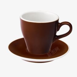 深红陶瓷咖啡杯素材