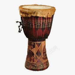 非洲图腾面具非洲鼓乐器高清图片