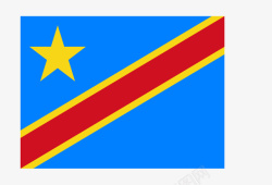 刚果刚果民主共和国国旗矢量图高清图片