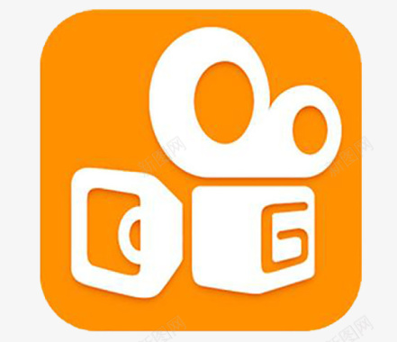 短视频橙色logo图标图标