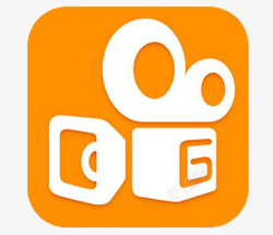快节奏短视频短视频橙色logo图标高清图片