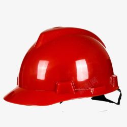 建筑工程透气安全帽红色头盔高清图片