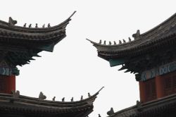 古神兽中国式屋檐高清图片