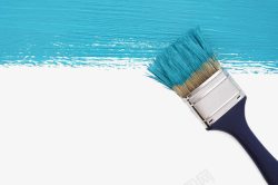蓝色刷子蓝色刷墙油漆高清图片