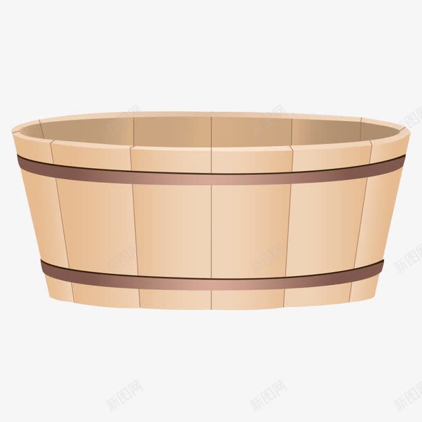 木桶png免抠素材_新图网 https://ixintu.com 卡通木桶 容器 木桶 木质桶 桶 桶子