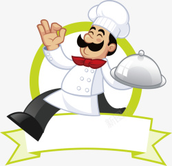 厨师厨师标签矢量图高清图片