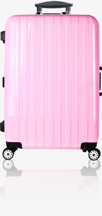 粉色的拉杆箱行李箱高清图片