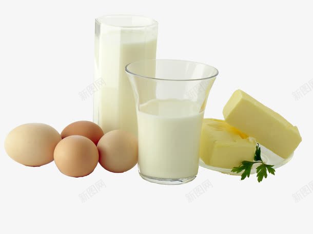 奶酪牛奶png免抠素材_新图网 https://ixintu.com 乳酪 奶酪 牛奶 玻璃杯 碟 营养早餐 食物 鸡蛋