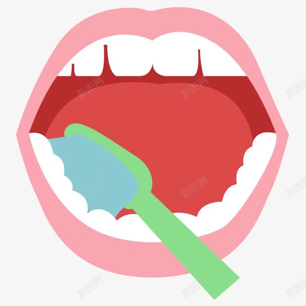 卡通绿色牙刷给牙齿刷牙png免抠素材_新图网 https://ixintu.com 健康防蛀牙 刷牙 卡通 牙刷 牙齿 牙齿修护卡通图 牙龈 牙龈健康刷牙防蛀牙 绿色