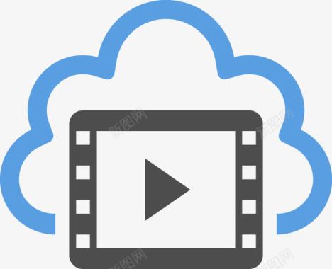 视频云端服务图标图标