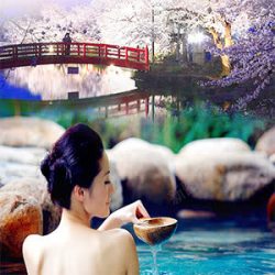 日本温泉照片素材