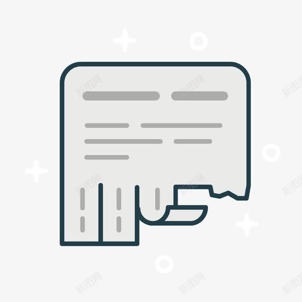 灰色撕碎的纸张png免抠素材_新图网 https://ixintu.com 切割 商务 圆形 撕碎 灰色 纸张 锯齿