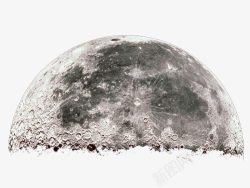 月球表面黑白图素材