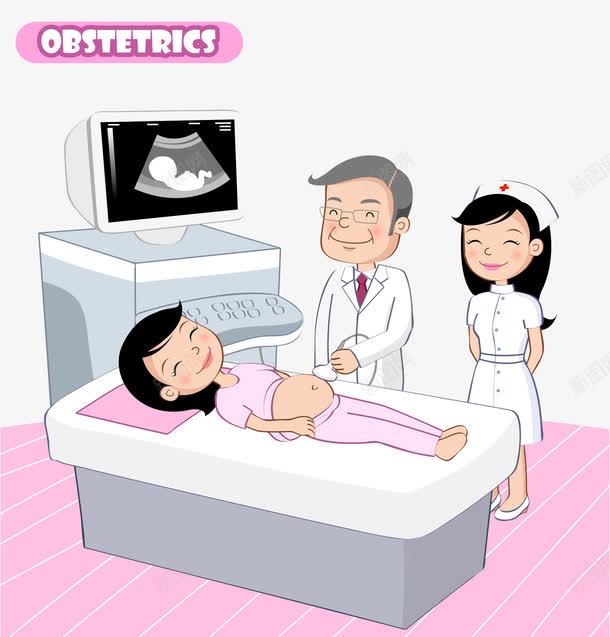 正在做B超的孕妇女子png免抠素材_新图网 https://ixintu.com 卡通 呵护子宫 子宫 孕妇 孕育生命 检查
