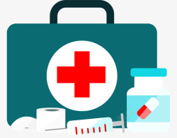 国际医疗国际红十字日急救箱高清图片