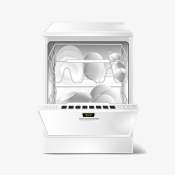碗碟消毒柜3D洗碗机矢量图高清图片