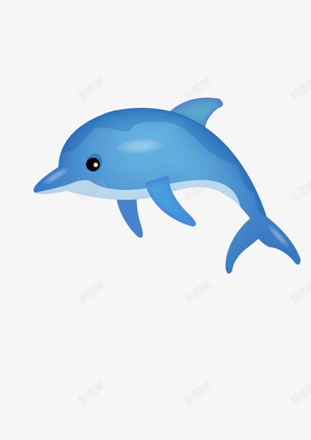 卡通海豚psd免抠素材_新图网 https://ixintu.com 动物 卡通 河豚 海豚 海豚logo 鱼