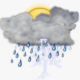 天气变化图标png_新图网 https://ixintu.com 下雨 打雷 晴转多云 暴雨 暴雨卡通 暴雨预警 阴雨天气 雨季