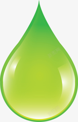 水滴图标绿色水滴矢量图图标高清图片