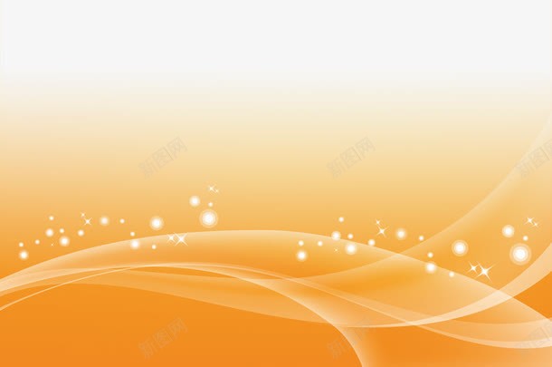 橙黄色波浪效果星点png免抠素材_新图网 https://ixintu.com 效果 星点 橙黄色 波浪