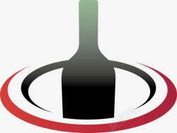 圆形瓶子酒瓶白酒logo矢量图图标高清图片