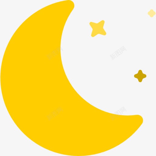 晚上图标png_新图网 https://ixintu.com 半个月亮 晚上 月亮 月亮的阶段 杂 自然