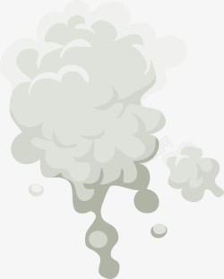 烟雾团一团创意烟雾笔刷高清图片