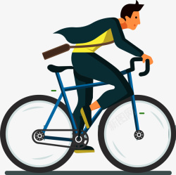 蓝色轮子自行车大赛骑车的男人高清图片