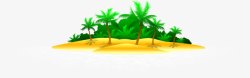 棕榈油绿岛背景高清图片