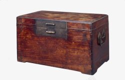 古董木质首饰盒老式木质箱子高清图片