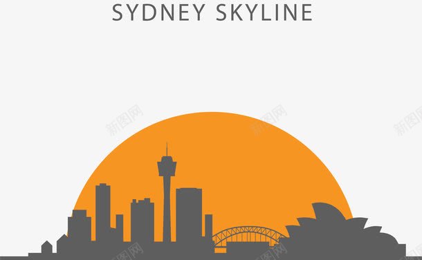 澳大利亚悉尼旅游png免抠素材_新图网 https://ixintu.com 悉尼 悉尼剪影 悉尼旅游 澳大利亚 澳大利亚悉尼 矢量png