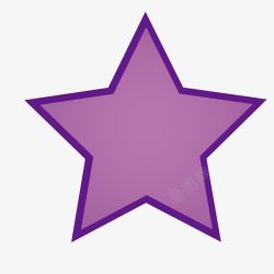 紫白色紫色的星星高清图片
