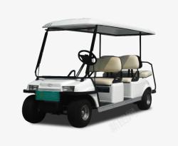 高尔夫球座白色中小型高尔夫球车高清图片
