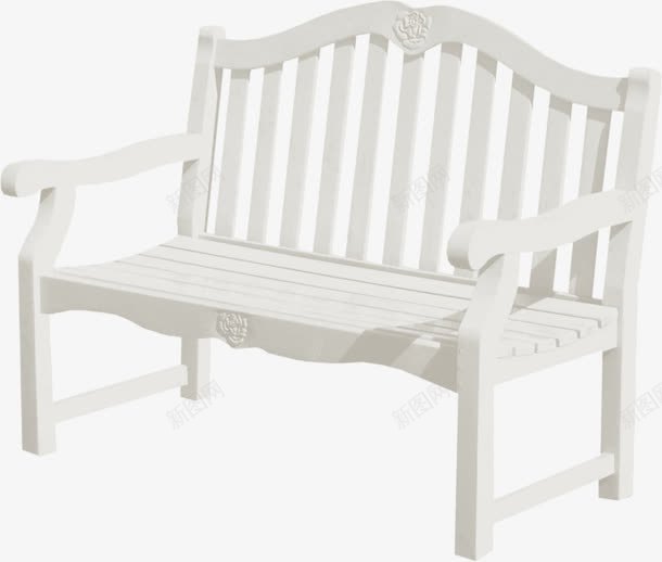 白色简欧椅子png免抠素材_新图网 https://ixintu.com 凳子 座椅 木制 木椅 椅子 长椅