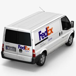 fedex联邦快递车返回图标高清图片