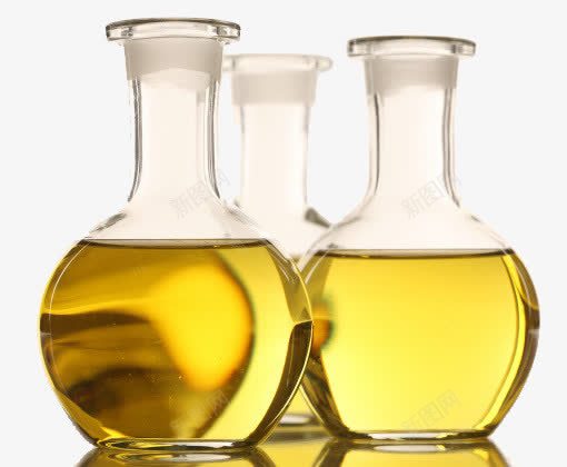 化学成分psd免抠素材_新图网 https://ixintu.com 化学 流动油 玻璃瓶 黄色液体