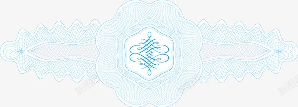 防伪风格线条纹理png免抠素材_新图网 https://ixintu.com 纹理 蓝色 防伪 飘渺线条