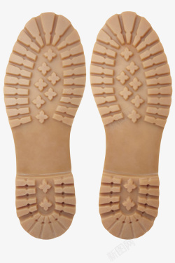 走路的鞋子棕色柔软的防滑系列橡胶鞋底实物高清图片